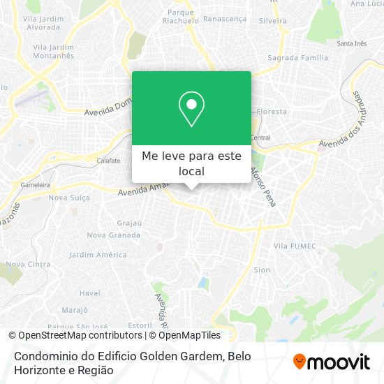 Condominio do Edificio Golden Gardem mapa