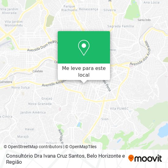 Consultório Dra Ivana Cruz Santos mapa