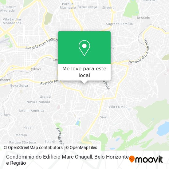 Condomínio do Edifício Marc Chagall mapa