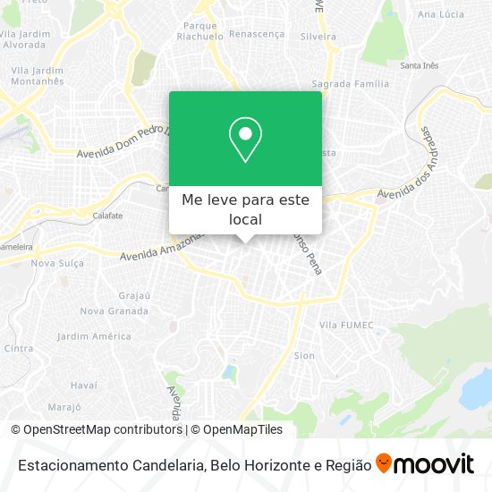 Estacionamento Candelaria mapa