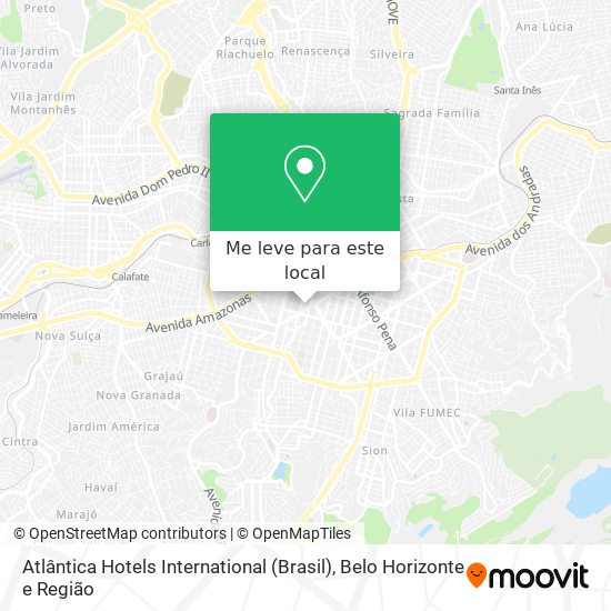 Atlântica Hotels International (Brasil) mapa