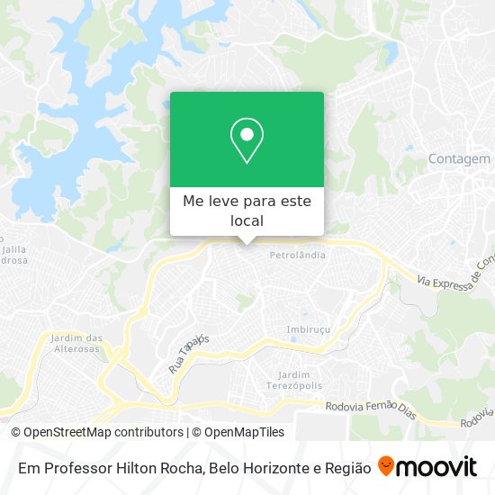 Em Professor Hilton Rocha mapa
