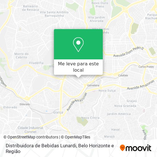 Distribuidora de Bebidas Lunardi mapa