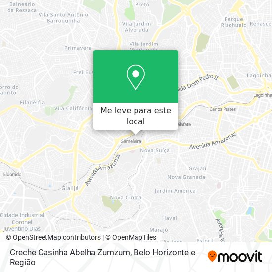 Creche Casinha Abelha Zumzum mapa