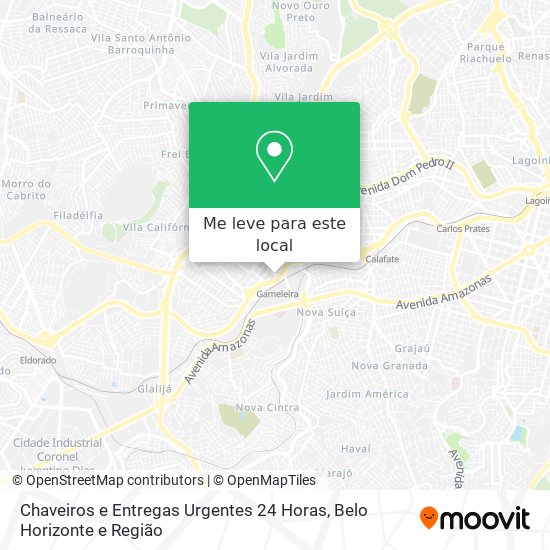 Chaveiros e Entregas Urgentes 24 Horas mapa