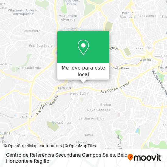 Centro de Referência Secundaria Campos Sales mapa