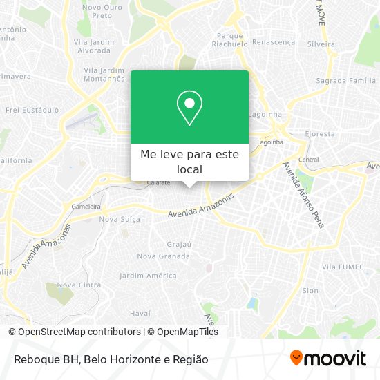 Reboque BH mapa