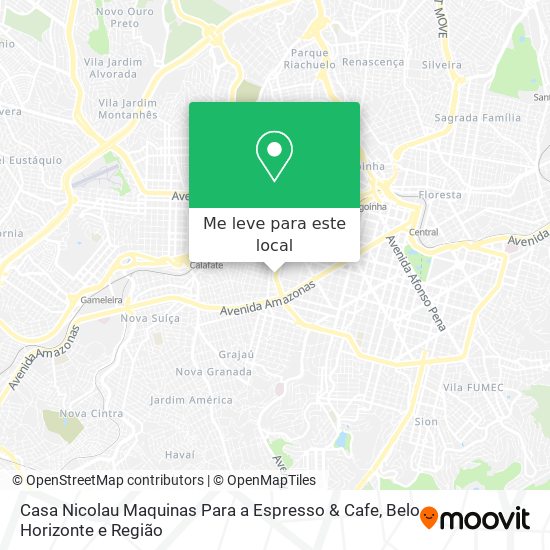 Casa Nicolau Maquinas Para a Espresso & Cafe mapa