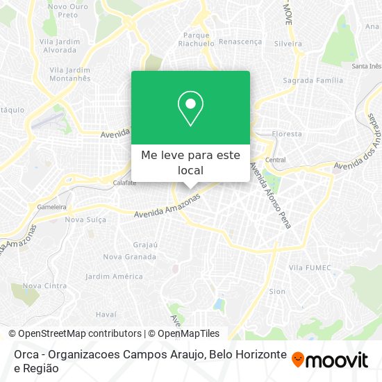Orca - Organizacoes Campos Araujo mapa