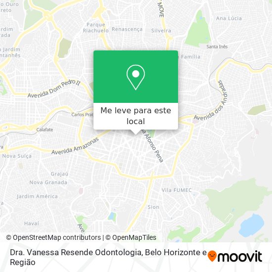 Dra. Vanessa Resende Odontologia mapa