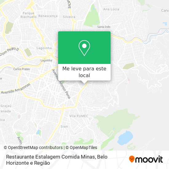 Restaurante Estalagem Comida Minas mapa