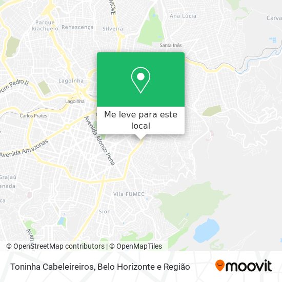 Toninha Cabeleireiros mapa