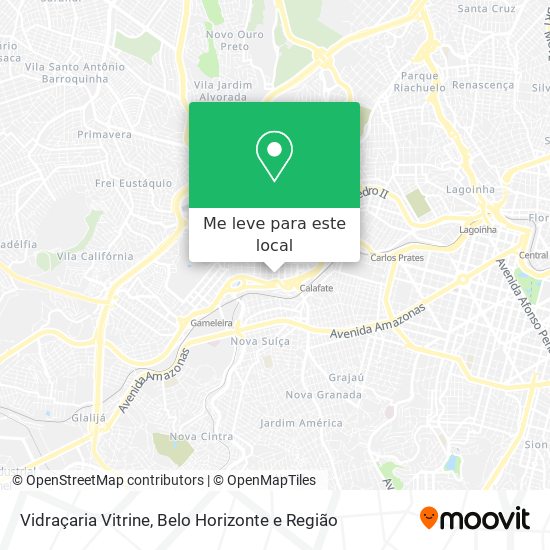 Vidraçaria Vitrine mapa