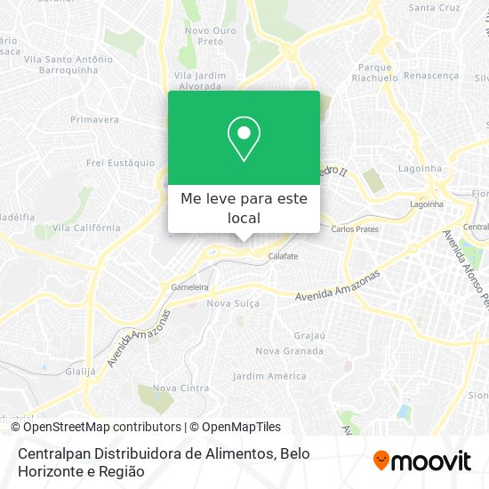 Centralpan Distribuidora de Alimentos mapa