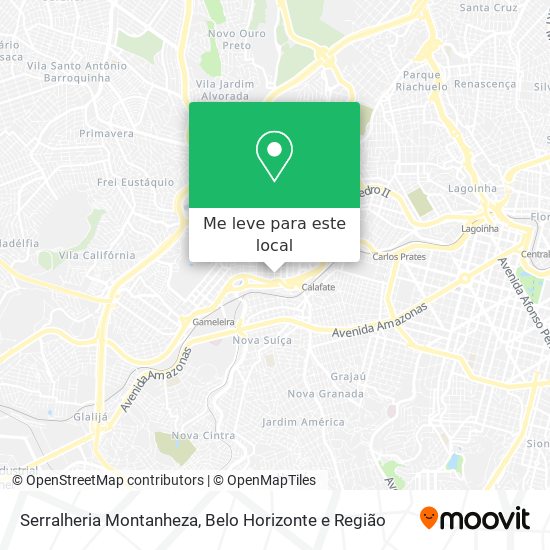 Serralheria Montanheza mapa