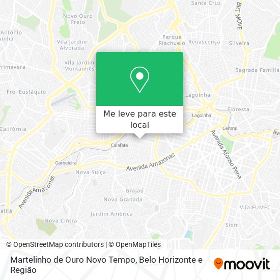 Martelinho de Ouro Novo Tempo mapa
