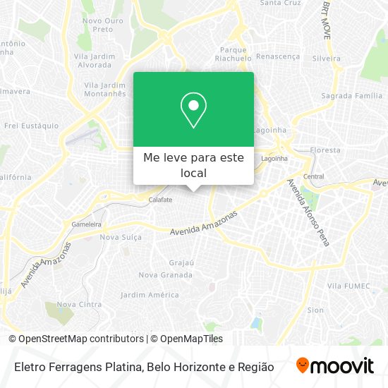 Eletro Ferragens Platina mapa