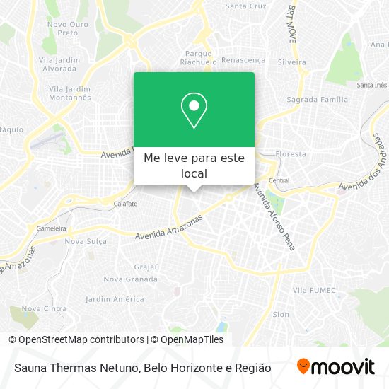 Sauna Thermas Netuno mapa