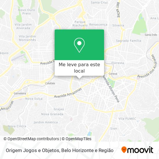 Origem Jogos e Objetos mapa