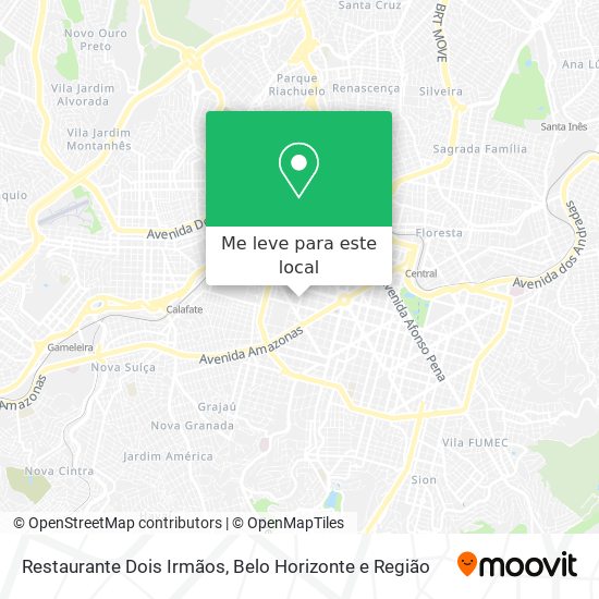 Restaurante Dois Irmãos mapa