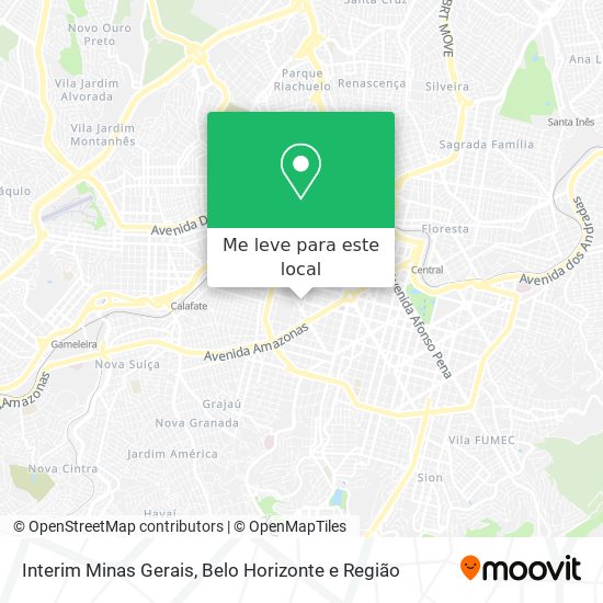 Interim Minas Gerais mapa