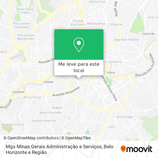 Mgs Minas Gerais Administração e Serviços mapa