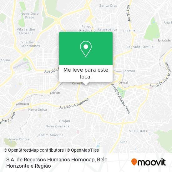 S.A. de Recursos Humanos Homocap mapa