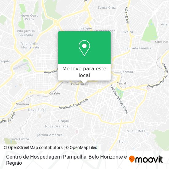 Centro de Hospedagem Pampulha mapa