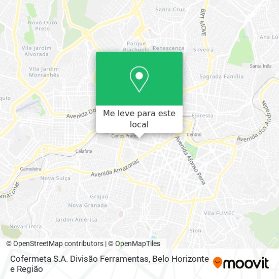 Cofermeta S.A. Divisão Ferramentas mapa