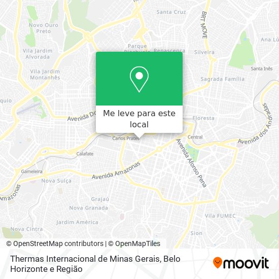 Thermas Internacional de Minas Gerais mapa