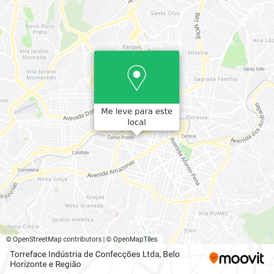 Torreface Indústria de Confecções Ltda mapa
