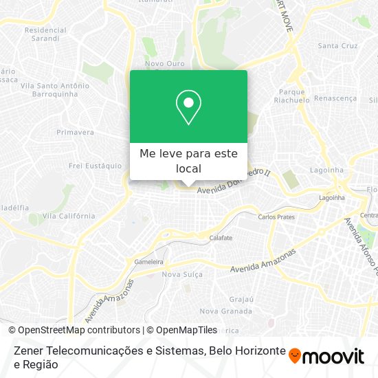 Zener Telecomunicações e Sistemas mapa