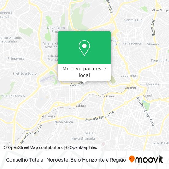Conselho Tutelar Noroeste mapa