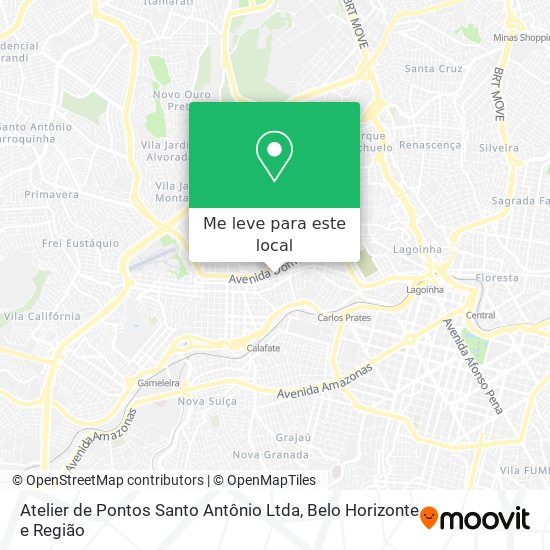 Atelier de Pontos Santo Antônio Ltda mapa