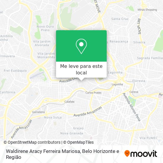 Waldirene Aracy Ferreira Mariosa mapa
