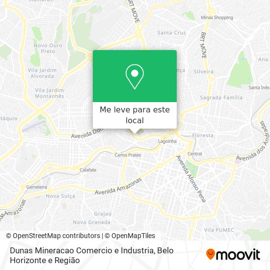 Dunas Mineracao Comercio e Industria mapa