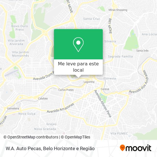 W.A. Auto Pecas mapa