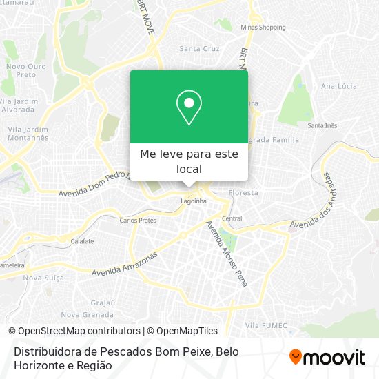 Distribuidora de Pescados Bom Peixe mapa
