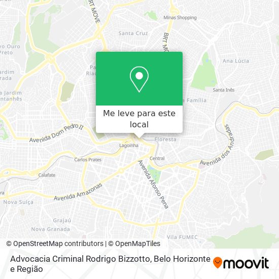 Advocacia Criminal Rodrigo Bizzotto mapa