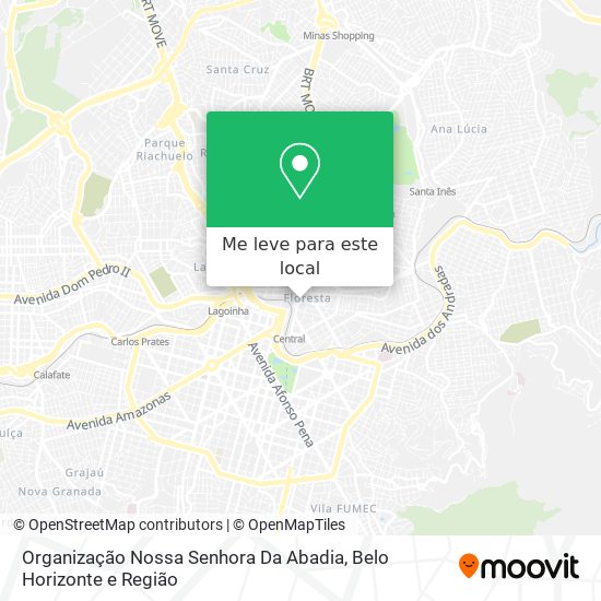 Organização Nossa Senhora Da Abadia mapa