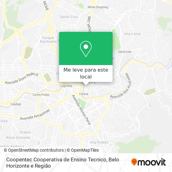 Coopentec Cooperativa de Ensino Tecnico mapa