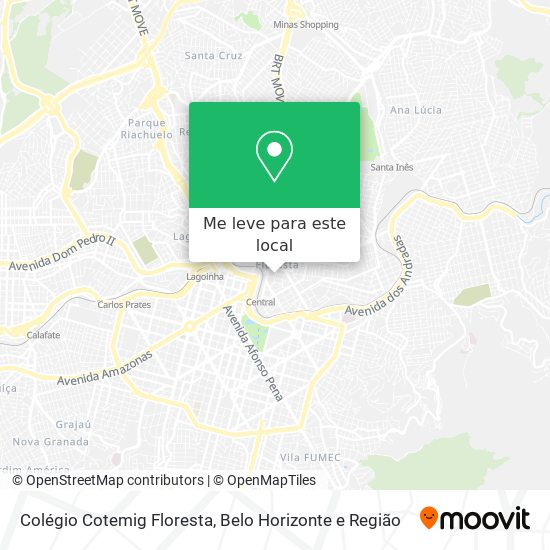 Colégio Cotemig Floresta mapa