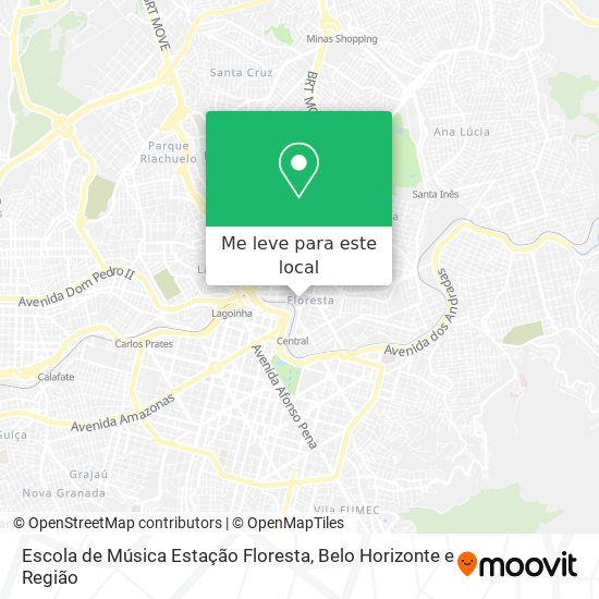Escola de Música Estação Floresta mapa