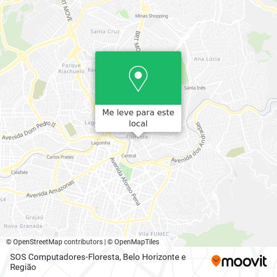 SOS Computadores-Floresta mapa