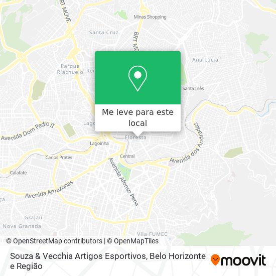 Souza & Vecchia Artigos Esportivos mapa