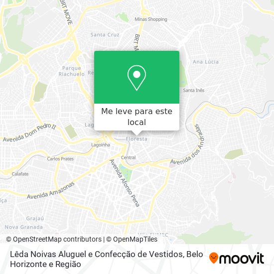 Lêda Noivas Aluguel e Confecção de Vestidos mapa