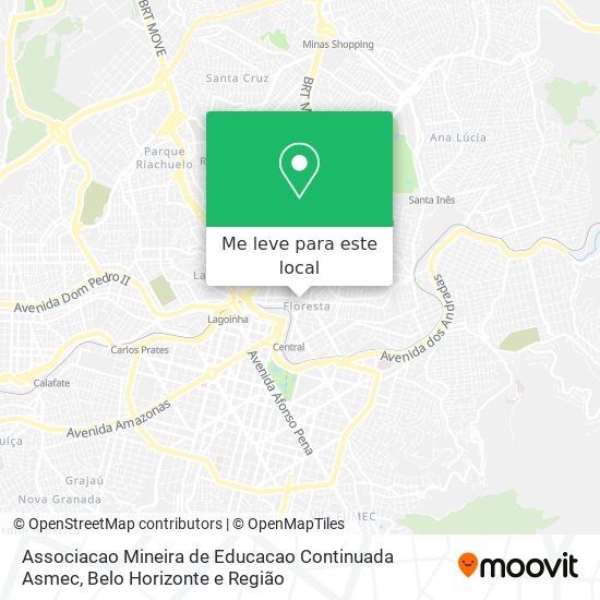 Associacao Mineira de Educacao Continuada Asmec mapa