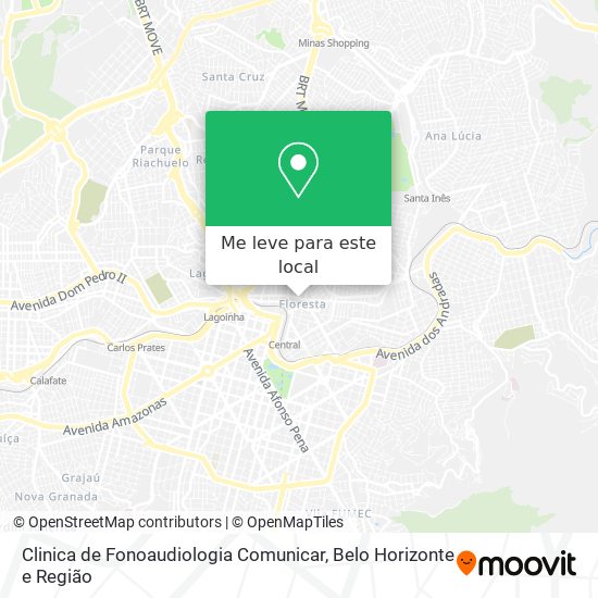 Clinica de Fonoaudiologia Comunicar mapa