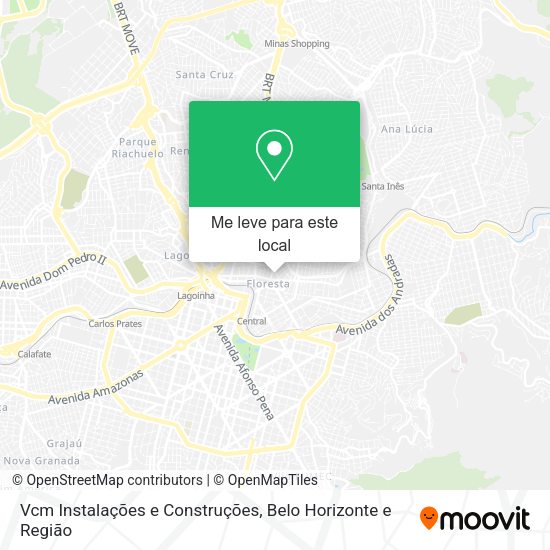 Vcm Instalações e Construções mapa
