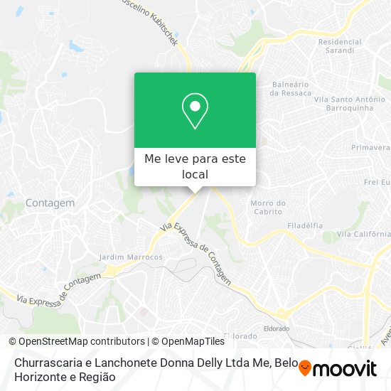 Churrascaria e Lanchonete Donna Delly Ltda Me mapa